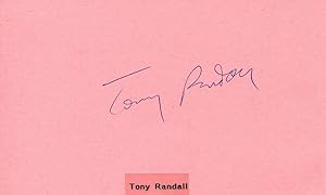 Bild des Verkufers fr Tony Randall autograph | Signed card zum Verkauf von Markus Brandes Autographs GmbH