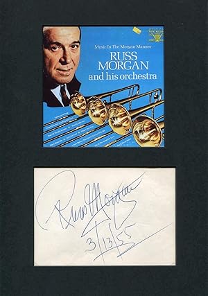 Image du vendeur pour Russ Morgan autograph | Signed album page mounted mis en vente par Markus Brandes Autographs GmbH