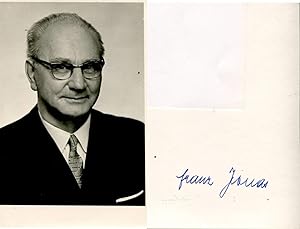 Bild des Verkäufers für Franz Jonas autograph | Signed photograph zum Verkauf von Markus Brandes Autographs GmbH
