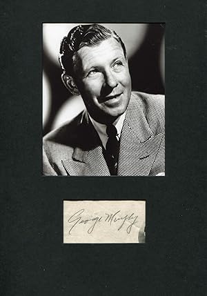 Bild des Verkufers fr George Murphy autograph | Signed album page mounted zum Verkauf von Markus Brandes Autographs GmbH