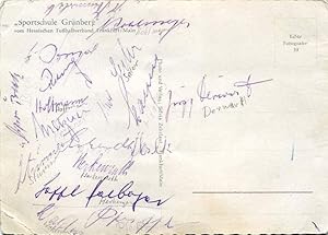 West German Soccer Team 1950s Autograph | signed cards / album pages