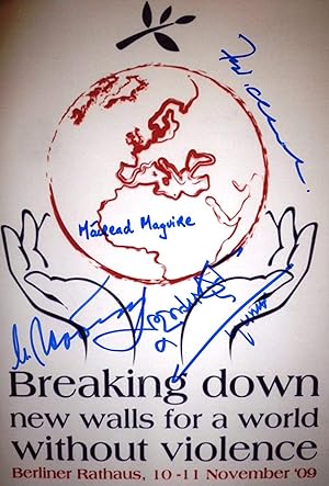 Immagine del venditore per Mairead & Muhammad & Mikhail & F. W. Maguire & Yunus & Gorbachev & de venduto da Markus Brandes Autographs GmbH