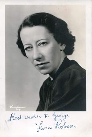 Flora Robson autograph | Signed vintage photograph