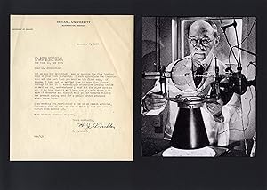 Bild des Verkufers fr Hermann Joseph Muller autograph | Typed letter signed & mounted zum Verkauf von Markus Brandes Autographs GmbH