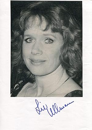 Liv Ullmann Autograph | signed cards / album pages