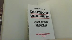 Seller image for Deutsche und Juden. Studien zu einem Weltproblem. Studienausgabe. for sale by Antiquariat Uwe Berg