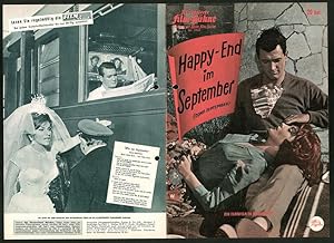 Seller image for Filmprogramm IFB Nr. 5964, Happy-End im September, Rock Hudson, Gina Lollobrigida, Sandra Dee, Regie: Robert Mulligan for sale by Bartko-Reher