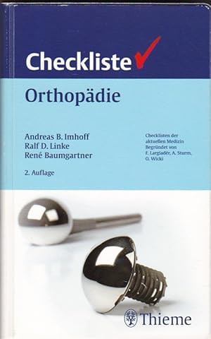 Bild des Verkufers fr Imhoff, Linke, Baumgartner, Checkliste Orthopdie / Thieme Verlag zum Verkauf von sonntago DE