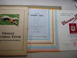 Collection of different paper patterns in the sampler "Croxley Uniersal Cover - The Paper for "Ge...