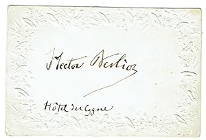 Imagen del vendedor de Eigenhndige Visitenkarte mit Unterschrift. a la venta por Kotte Autographs GmbH