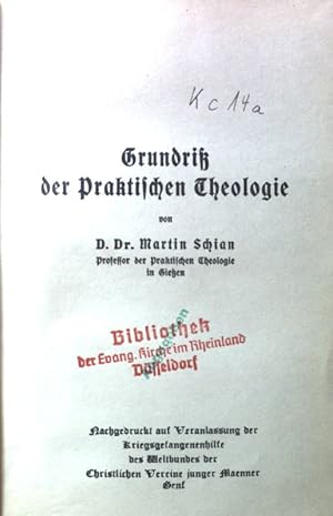 Imagen del vendedor de Grundri der praktischen Theologie; a la venta por books4less (Versandantiquariat Petra Gros GmbH & Co. KG)