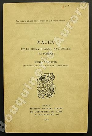 Seller image for Macha et la Renaissance Nationale en Bohme. for sale by Bouquinerie Aurore (SLAM-ILAB)