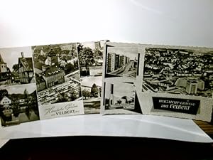 Herzliche Grüße aus Velbert / Rhld. 2 x Alte Mehrbild Ansichtskarte / Postkarte s/w. gel. ca 1964...