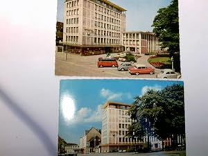 Velbert / Rhld. Sparkasse. 2 x Ansichtskarte / Postkarte farbig. ungel. 1 x gel. 1960. 1x ungel. ...