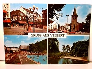 Velbert im Rhld. Mehrbild - Ansichtskarte / Postkarte farbig. ungel. ca 70ger Jahre. 4 versch. An...