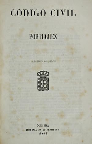 CÓDIGO CIVIL PORTUGUEZ [CÓDIGO SEABRA, 1ª EDIÇÃO]