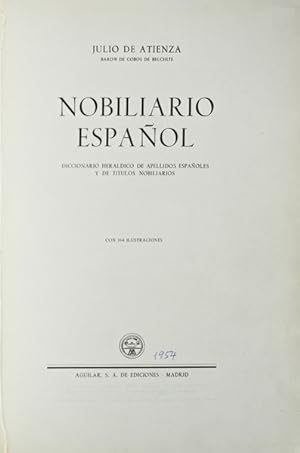 NOBILIARIO ESPAÑOL.