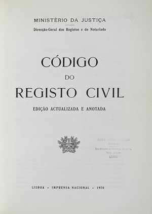 CÓDIGO DO REGISTO CIVIL. [1970]