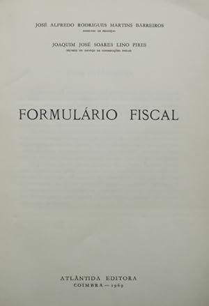 Seller image for FORMULRIO FISCAL. for sale by Livraria Castro e Silva