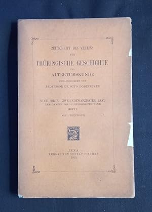 Zeitschrift des Vereins für thüringische geschichte und altertumskunde - Heft 2