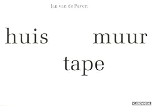 Imagen del vendedor de Jan van de Pavert: huis - muur - tape a la venta por Klondyke
