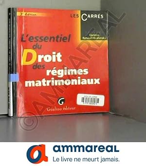 Image du vendeur pour L'essentiel du Droit des rgimes matrimoniaux mis en vente par Ammareal