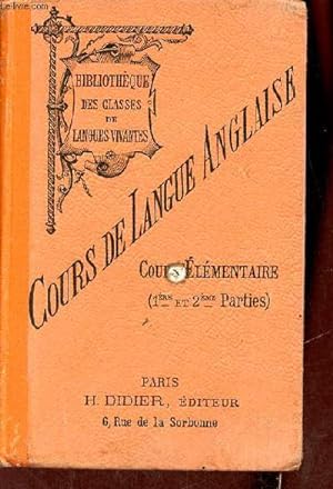 Seller image for Cours de langue anglaise (cours lmentaire) - 5e dition. for sale by Le-Livre
