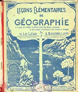 Seller image for Nouveau cours de gographie - Leons lmentaires de gographie. for sale by Le-Livre