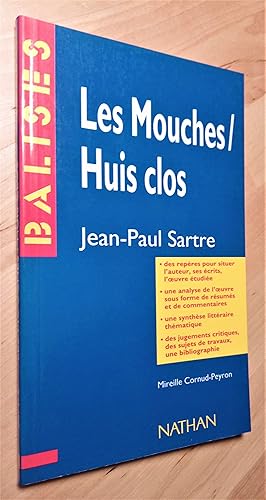 Image du vendeur pour Les Mouches. Huis clos. Jean-Paul Sartre (Analyse de l'oeuvre sous forme de rsums et de commentaires) mis en vente par Llibres Bombeta