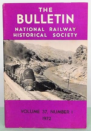 Bild des Verkufers fr National Railway Historical Society Bulletin Vol. 37 No. 1 1972 zum Verkauf von Argyl Houser, Bookseller