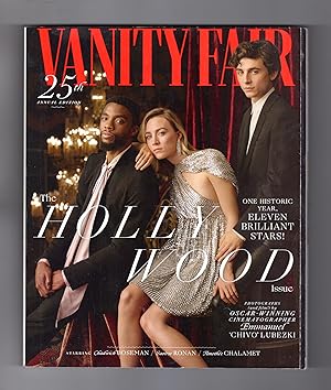 Seller image for Vanity Fair 25th Annual Edition, 2019. Hollywood Issue. Chadwick Boseman, Saoirse Ronan, Timothe Chalamet, Emmanuel "Chivo" Lubezki, Richard Pepler, Chateau Marmont, Cicely Tyson, Hope Hicks, et al for sale by Singularity Rare & Fine