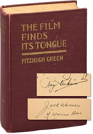 The Film Finds Its Tongue (First Edition, inscribed by Jack Warner in year of publication)