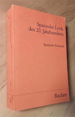 Seller image for Spanische Lyrik des 20. Jahrhunderts for sale by Llibres Bombeta