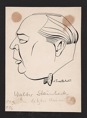 Bild des Verkufers fr Walter Steinbeck" - Walter Steinbeck (1906-1978) Film cinema Schauspieler actor Portrait zum Verkauf von Antiquariat Steffen Vlkel GmbH