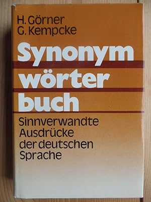 Synonymwörterbuch : sinnverwandte Ausdrücke d. dt. Sprache.