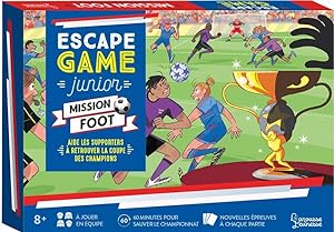 escape game junior ; mission foot ; aide les supporters à retrouver la coupe des champions