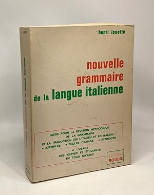 Image du vendeur pour Nouvelle grammaire de la langue italienne mis en vente par crealivres