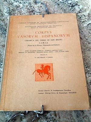 Immagine del venditore per CORPUS VASORUM HISPANORUM. Cermica del Cerro de San Miguel, Liria. venduto da Itziar Arranz Libros & Dribaslibros