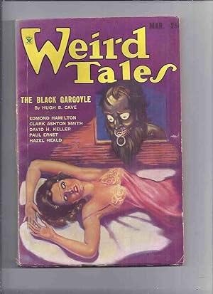 Seller image for Weird Tales Magazine ( Pulp ) / Volume 23 ( xxiii ) # 3, March 1934 ( Charnel God; Winged Death; Black Gargoyle, etc) for sale by Leonard Shoup