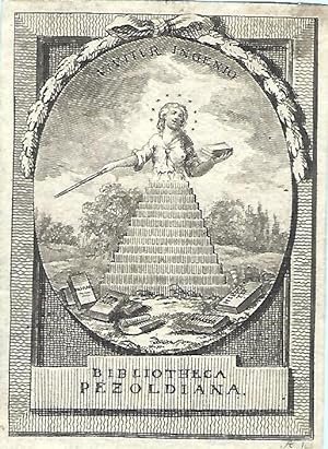 Exlibris. Bibliotheca Pezoldiana. Kupferstich. Um 1770.