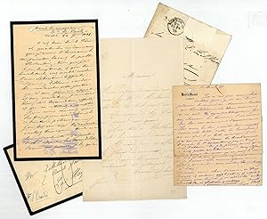 Seller image for 2 autograph letters signed and 1 autograph correspondence card signed. for sale by Antiquariat INLIBRIS Gilhofer Nfg. GmbH