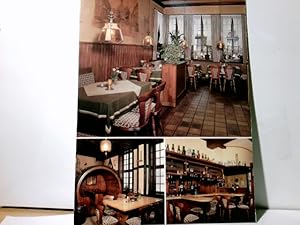 Einbeck. Restaurant Zum Brodhaus. Inh. Helmut Steep. Werbekarte. Seltene Mehrbild Karte farbig, c...