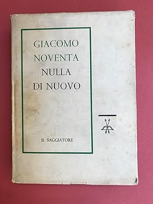 Seller image for Nulla di nuovo for sale by LIBRERIA XODO