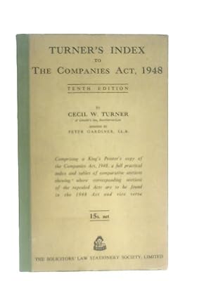 Seller image for Index To The Companies Act 1948 for sale by World of Rare Books