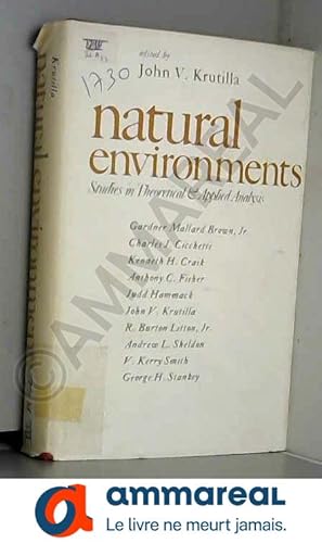 Immagine del venditore per Natural Environments: Studies in Theoretical and Applied Analysis venduto da Ammareal