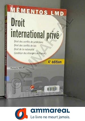 Seller image for Droit international priv for sale by Ammareal