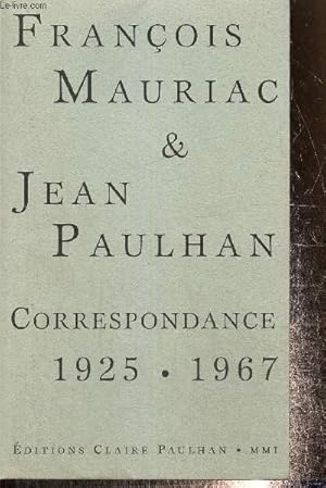 Image du vendeur pour Correspondance 1925-1967 (Collection "Correspondances de Jean Paulhan") mis en vente par Le-Livre