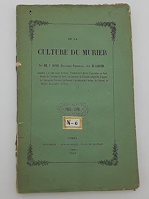 De la Culture du Murier.