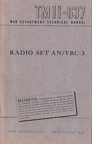 TM 11-637 Radio Set AN/VRC-3
