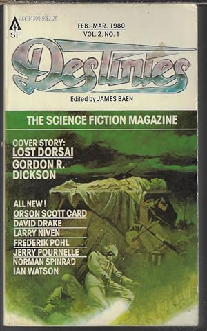 Seller image for DESTINIES The Science Fiction Magazine: Vol. 2, No. 1; February, Feb. - March, Mar. 1980 ("Lost Dorsai") for sale by Books from the Crypt